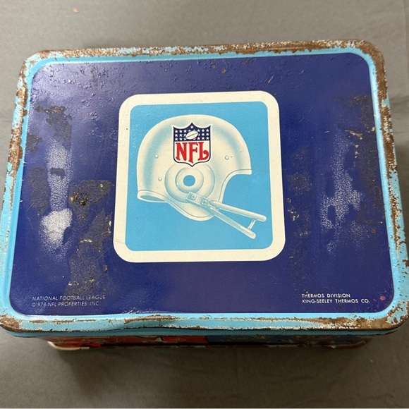 1978 NFL National Football League Metal Lunchbox with Thermos - Picture 7 of 7